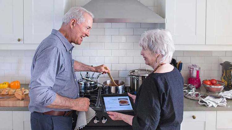 Older couple enjoying their retirement life.